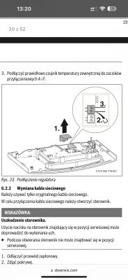 Ilustracja przedstawiająca schemat podłączenia regulatora w instrukcji.