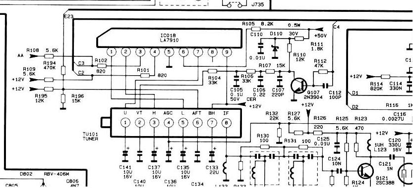 La7910 схема усилителя