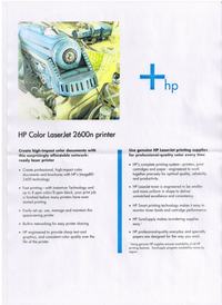 HP CLJ 2600N - problem z wydrukiem z czerwonego koloru