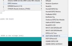Where do I get a board for the Arduino under the ESP 32? Problem with uploading a project.