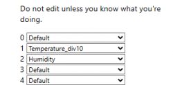 Screenshot showing configuration options for channels in software.