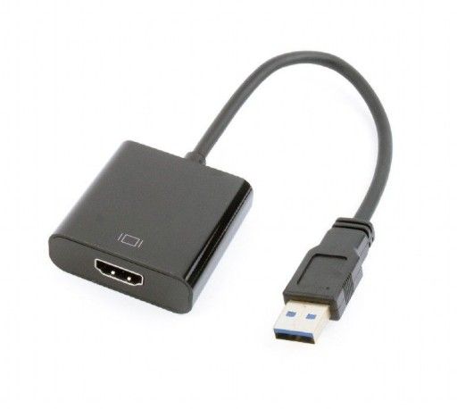 Podłączenie NAS z amplitunerem AV adapterem USB 3.0/HDMI-A