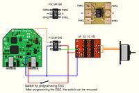 Syma x5sw - Jak podłączyć ESC Emax 12A bez konwertera?