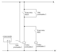 przekaźnik R-15 230V 50Hz nie podtrzymuje obwodu urządzenia
