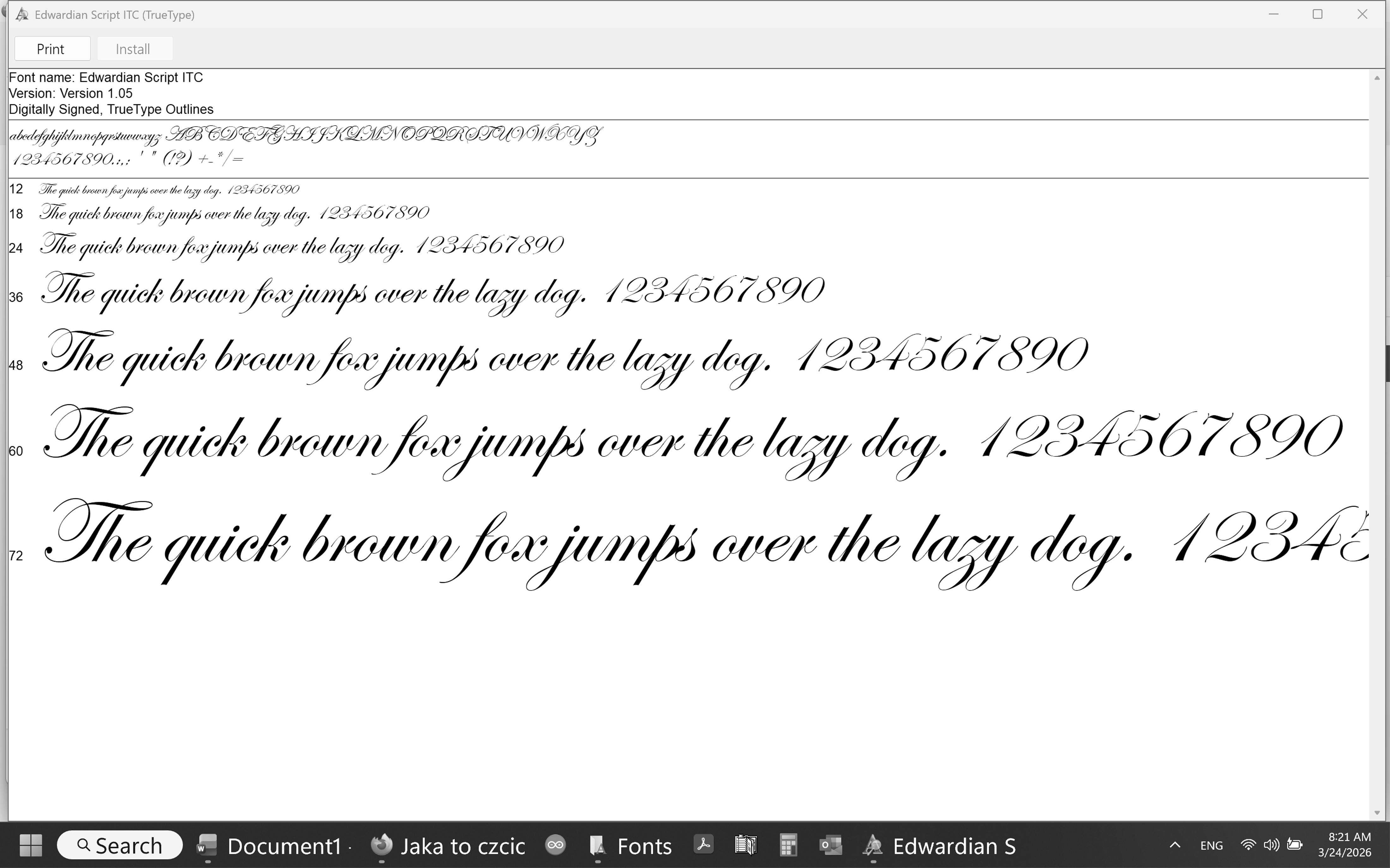 Script Ict Font Jaka to czcionka na zdjęciu? Proszę o identyfikację i info, gdzie pobrać
