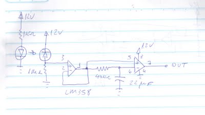 Moduł pomiarowy RPM bazujący na sensorze odbiciowym.