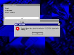 Instalacja Windows 95 z CD ROM - błąd braku dostępu do napędu optycznego