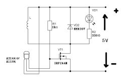 Beginner Magnetic Levitation Circuit Using IRFZ44N MOSFET, A3314 Hall Sensor, 5V Supply Beginner Magnetic Levitation Circuit Using IRFZ44N MOSFET, A3314 Hall Sensor, 5V Supply