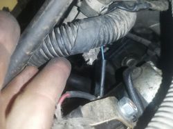 Opel Astra H 1.9cdti - niebiesko-czerwony kabel przy rozruszniku - gdzie podłączyć?