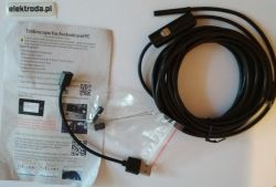 Endoskop USB ze sklepiku elektrody - prezentacja