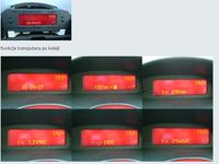 Peugeot Partner 2007 - Wymiana zegarka na wyświetlacz TYP B