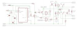 Schemat przełącznika 3-pozycyjnego z pamięcią dla diod LED z jednym przyciskiem typu switch.
