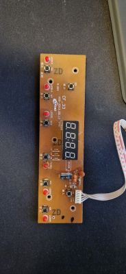 Control Panel with LED Display and Buttons Electronic panel with an LED display and buttons