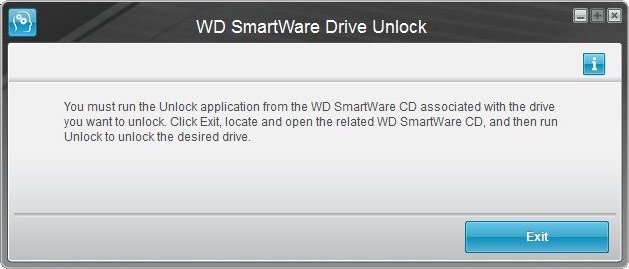 Вставьте диск wd smartware для продолжения