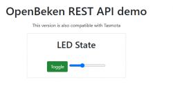 OpenBeken as a mini HTTP hosting - writing pages in Javascript, Tasmot's RES