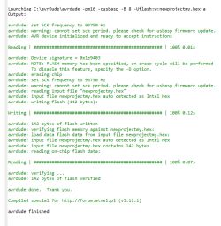 Atmega16A - PU: Brak reakcji na komendę 'delay' przy miganie diody, DIP-40, USBasp