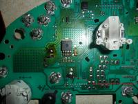 Peugeot 406 - identyfikacja spalonego tranzystora na liczniku