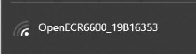 Wi-Fi Network Name Wi-Fi network name OpenECR6600_19B16353 with signal icon.