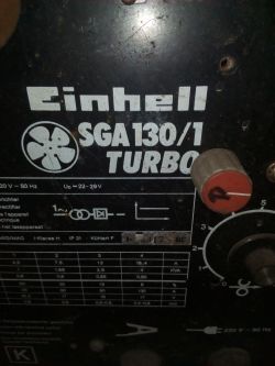 Spawarka Einhell SGA130/1 TURBO , identyfikacja transformatora. Spawarka Einhell SGA130/1 TURBO , identyfikacja transformatora.