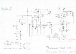 Schematic układu zasilania o napięciu zasilania 14,98V do 15,45V