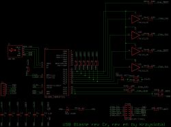 USB-Blaster-Schaltplan für Altera-FPGA Elektrisches Schaltbild eines USB-Blaster-Programmiergeräts für Altera-Geräte