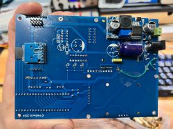 GPS Tracker Project PCB PCB with mounted electronic components