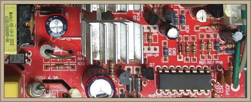 NeoTEC model: GX-400W Magnus-spalone tranzystory po stronie pierwotnej zasilacza