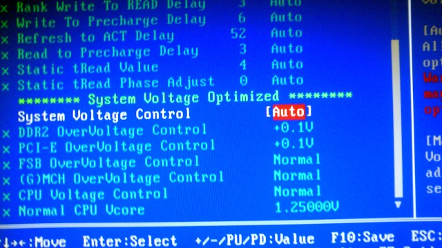 Intel E5200 - E5200 , GA-P35, DDR2 1066 - brak stabilności