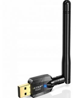 Widoczny adapter USB z anteną, model EDUP EP-B3536Plus.