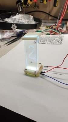 NiXie PleXi LED Clock w stylu retro