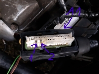 opel vectra b "99 - zwarcie wtyczki od sterownika ecu