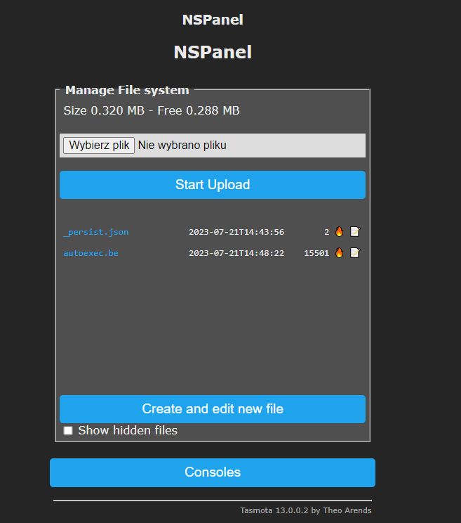 Sonoff NSPanel czyli włącznik/panel dotykowy do kontroli całego domu - Home Assistant