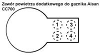 CC700 zawór powietrza dodatkowego do gaźnika Aisan, jak podłączyć wężyki CC700 zawór powietrza dodatkowego do gaźnika Aisan, jak podłączyć wężyki