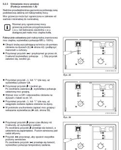Instrukcja regulacji mocy grzewczej kotła Buderus Logamax U052.