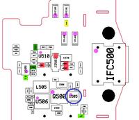 Samsung SM-T211 Tablet: Identifying U505 Component on Circuit Board Drawing