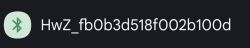 Identyfikator Bluetooth na tle ciemnym