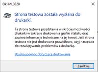 Instalacja drukarki OKI 3320 na Windows 10 z użyciem przejściówki USB do LPT