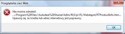 AutoCAD 2019 - Błąd aktywacji licencji, brak pliku html