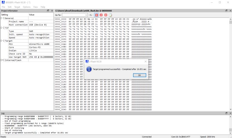 [W600 / TW-03] Door Sensor - Bootloop on 1.18.110/109 Firmware