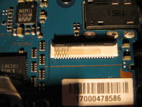 PSP E1004CB - Zniszczone wejście taśmy wyświetlacza