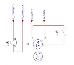 Podłączenie wentylatora łazienkowe 12V higrostat timer - dodatkowy transformator