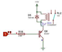 89C4051 - Jak sterować przekaźnikiem poprzez tranzystor PNP
