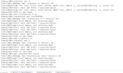 Screenshot of a debug log showing “StartDriver Dreo” and repeated “sent cmd 0x00, 0 payload bytes” lines