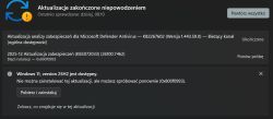 Błąd aktualizacji Windows 11 KB5072033 z kodem 0x800f0993 i komunikat o wersji 25H2