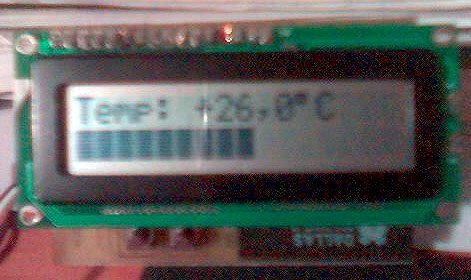 Zegarek z termometrem w języku asm