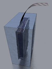 Chłodzenie/wyciszanie dysku wodą