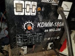 Półautomat spawalniczy Kraft Dele 180-200 po zmianie płyty sterującej na płytce bestera us45b/c