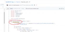 Screenshot of the source code in the http_basic_auth.c file on GitHub.