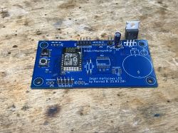 PCB for a clock project with ESP8266 and a TC1264 component