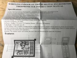 Stacja pogodowa (temperatura+wilgotność) RF z trzema czujnikami - EN8822-D